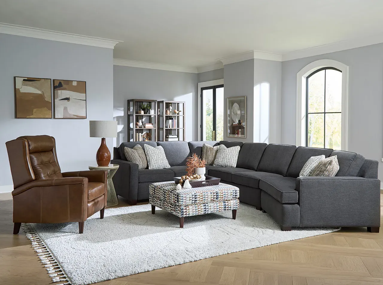 ENGLAND FURNITURE 4Y00-64 Rosalie Left Arm Facing Corner Sofa