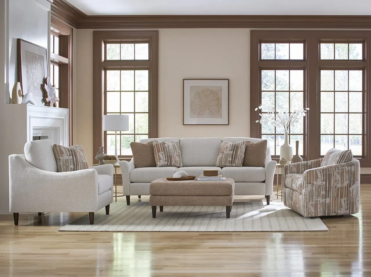 ENGLAND FURNITURE 4Y00-64 Rosalie Left Arm Facing Corner Sofa