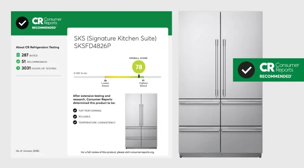 SKS 36-inch Built-in French Door Refrigerator SKSFD3604P | Jeff