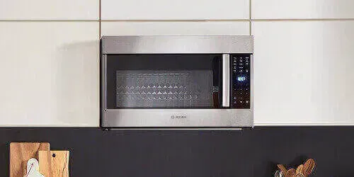 Close up of Bosch Microwave