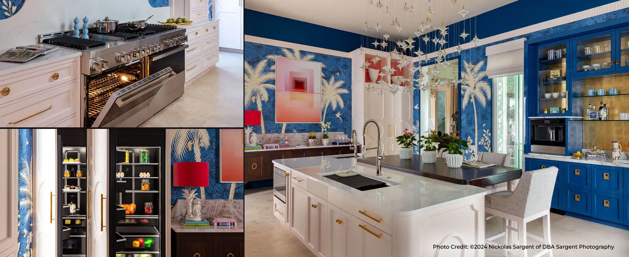 Collage 2 of 5: Luxury Kitchen showing JennAir Appliances