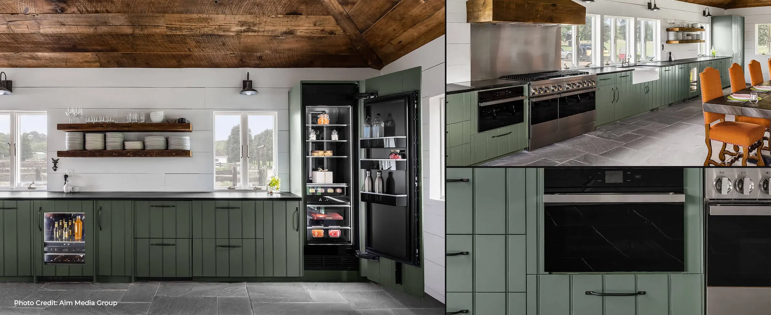 Collage 5 of 5: Luxury Kitchen showing JennAir Appliances