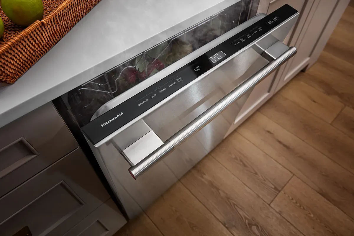 ProDry™ system in a kitchenaid dishwasher