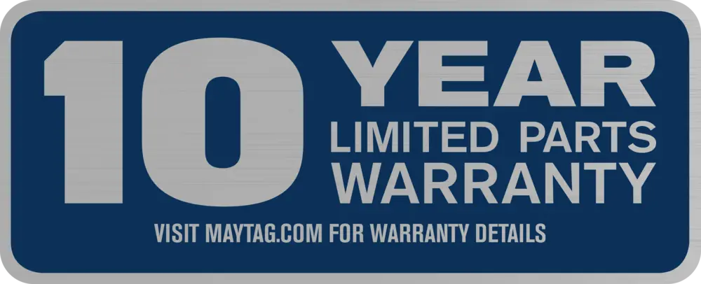 maytag 10 year warranty badge