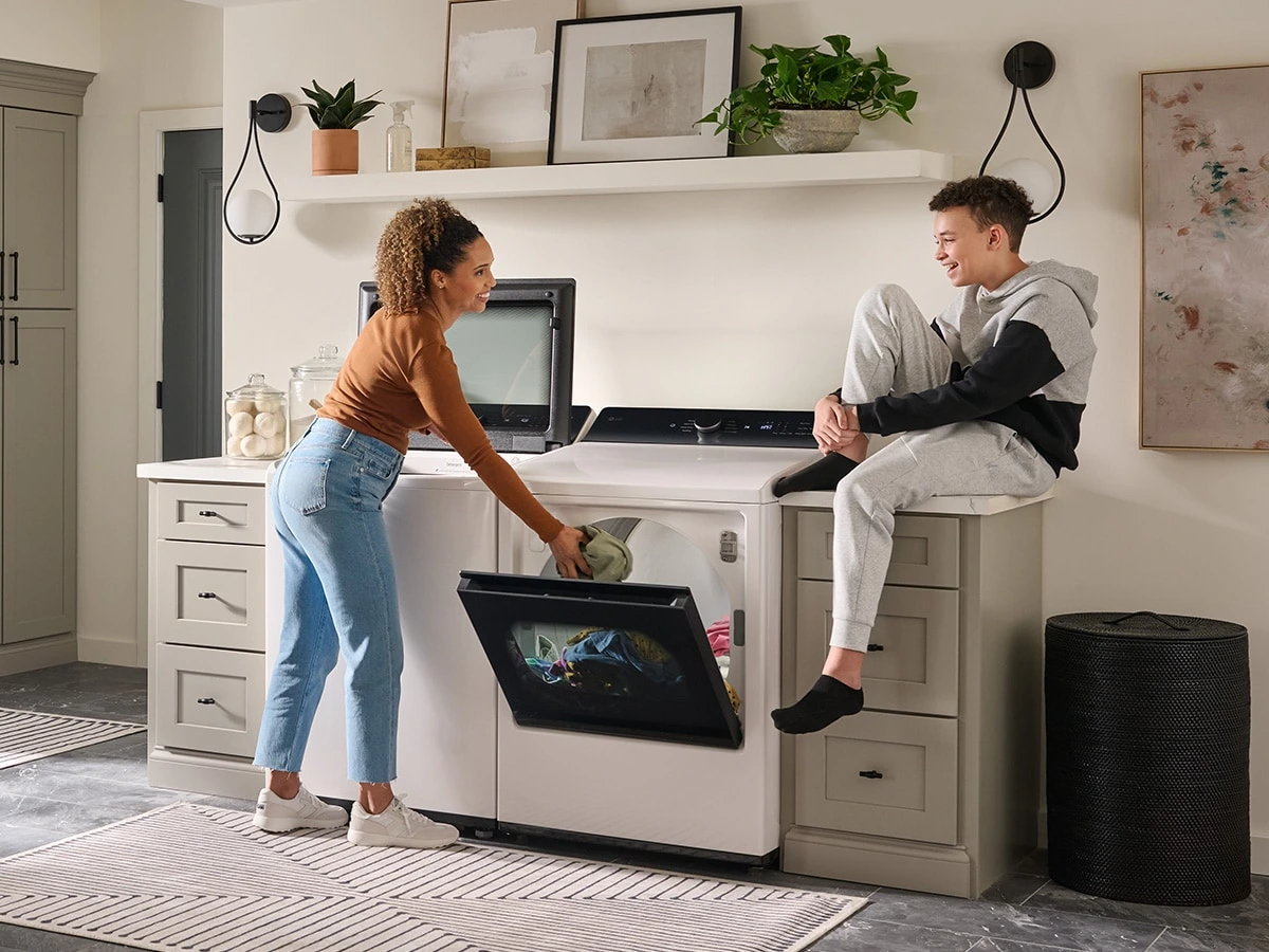 A LG laundry room