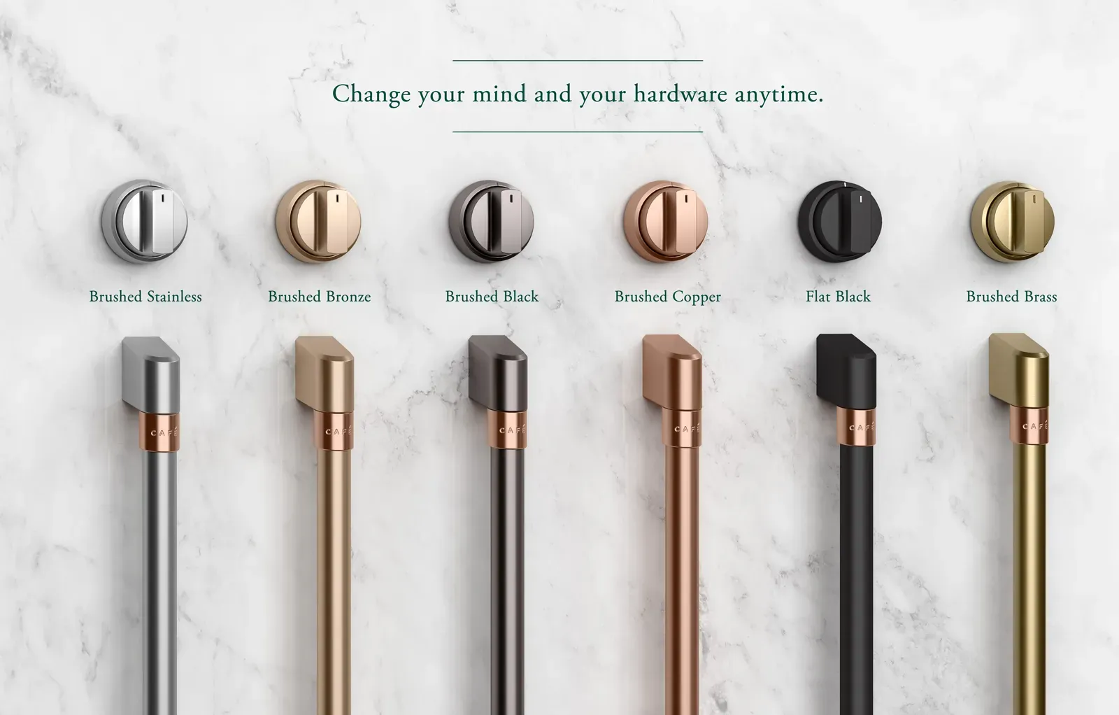 All Cafe finishes with text overlayed