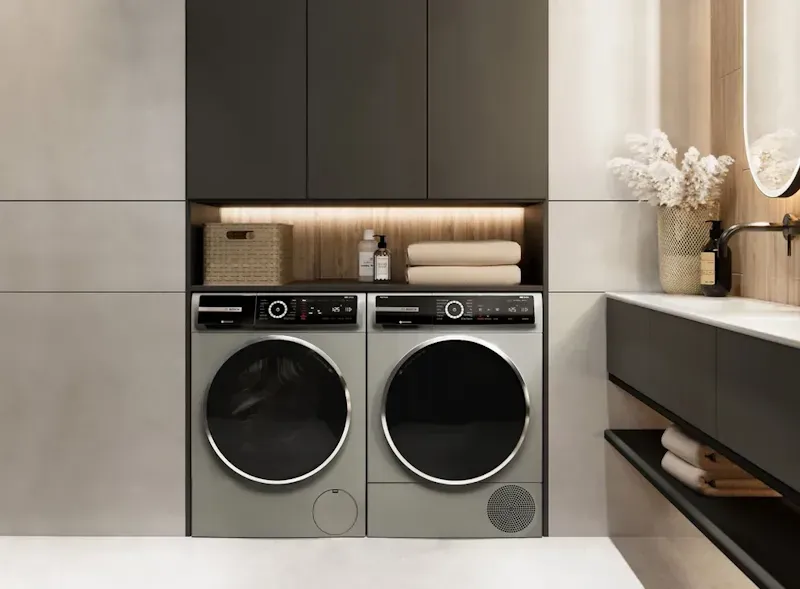 slide 3 image of laundry room with washer and dryer