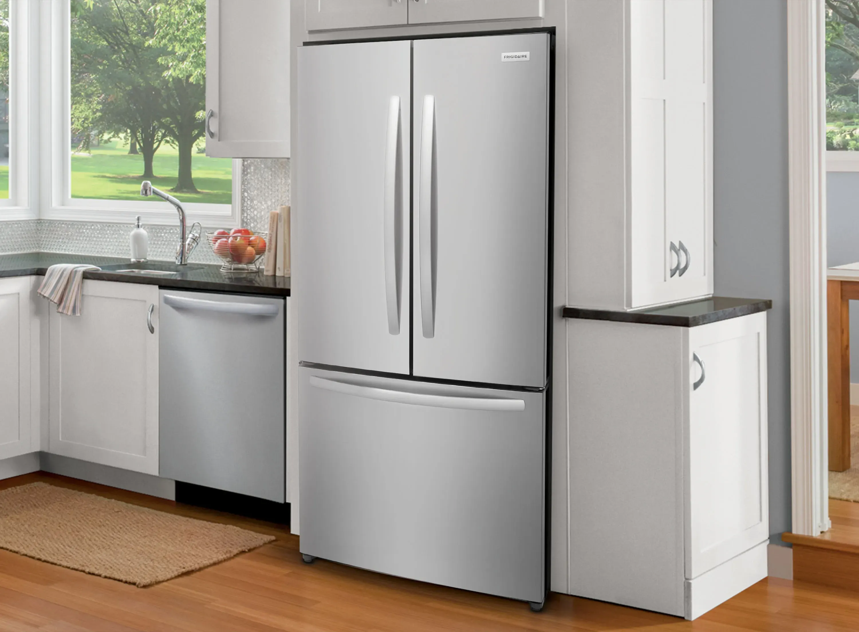 slide 2 lifestyle image with refrigerator in kitchen
