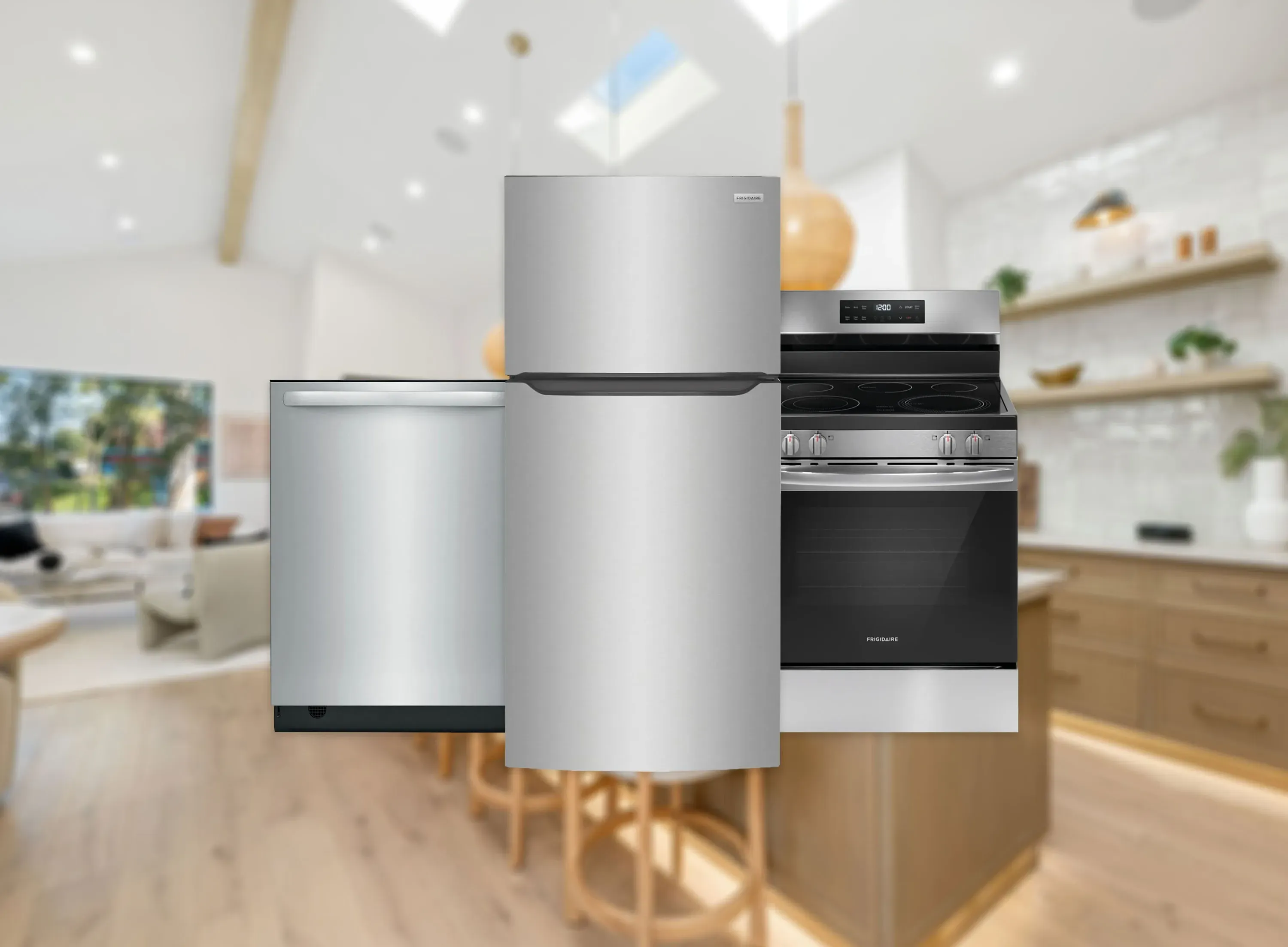 slide 3 product image of refrigerator stove and dishwasher