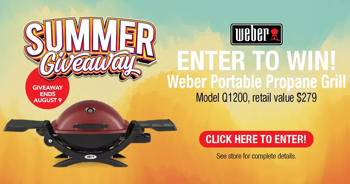Weber Portable Propane Grill Giveaway
