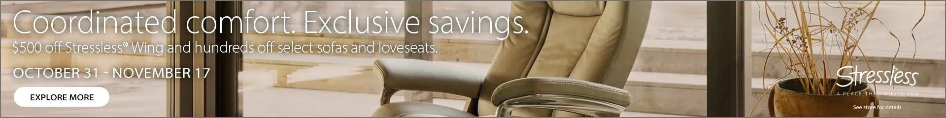 stressless banner ad desktop image