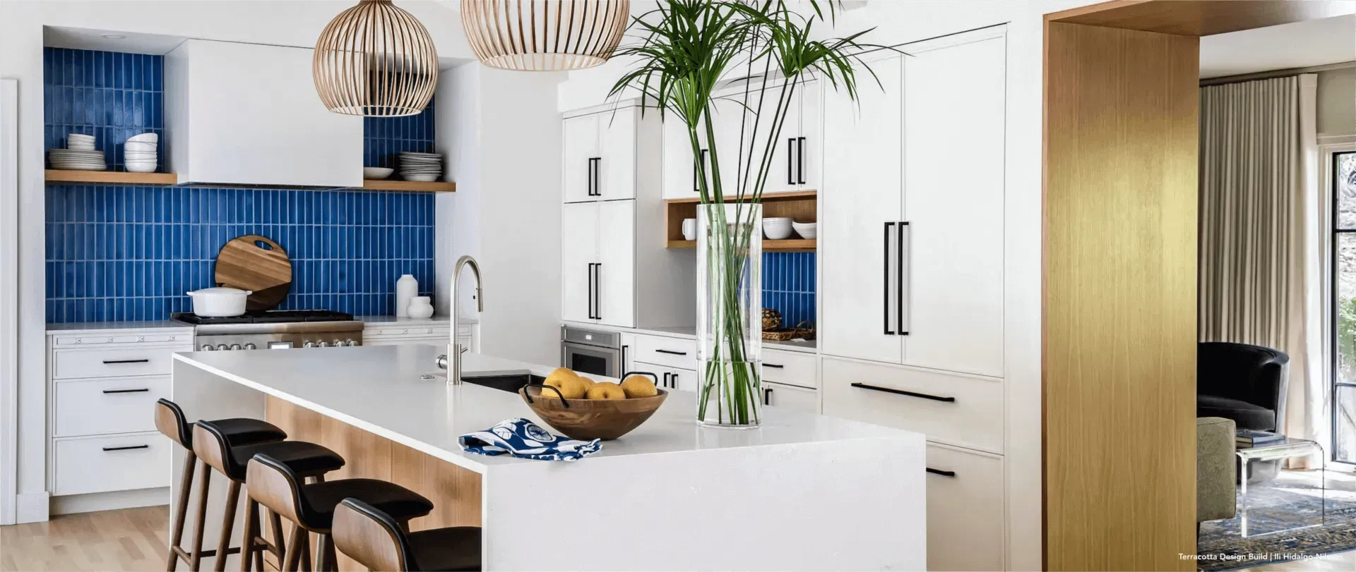 Modern White Kitchen with Stainless Steel Kitchen Products