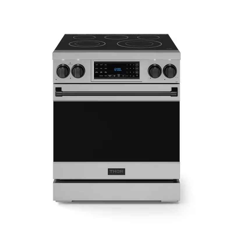 30 Inch Professional Electric Range With Tilt Panel Touch Control In Stainless Steel/black Gordon Ramsay Series