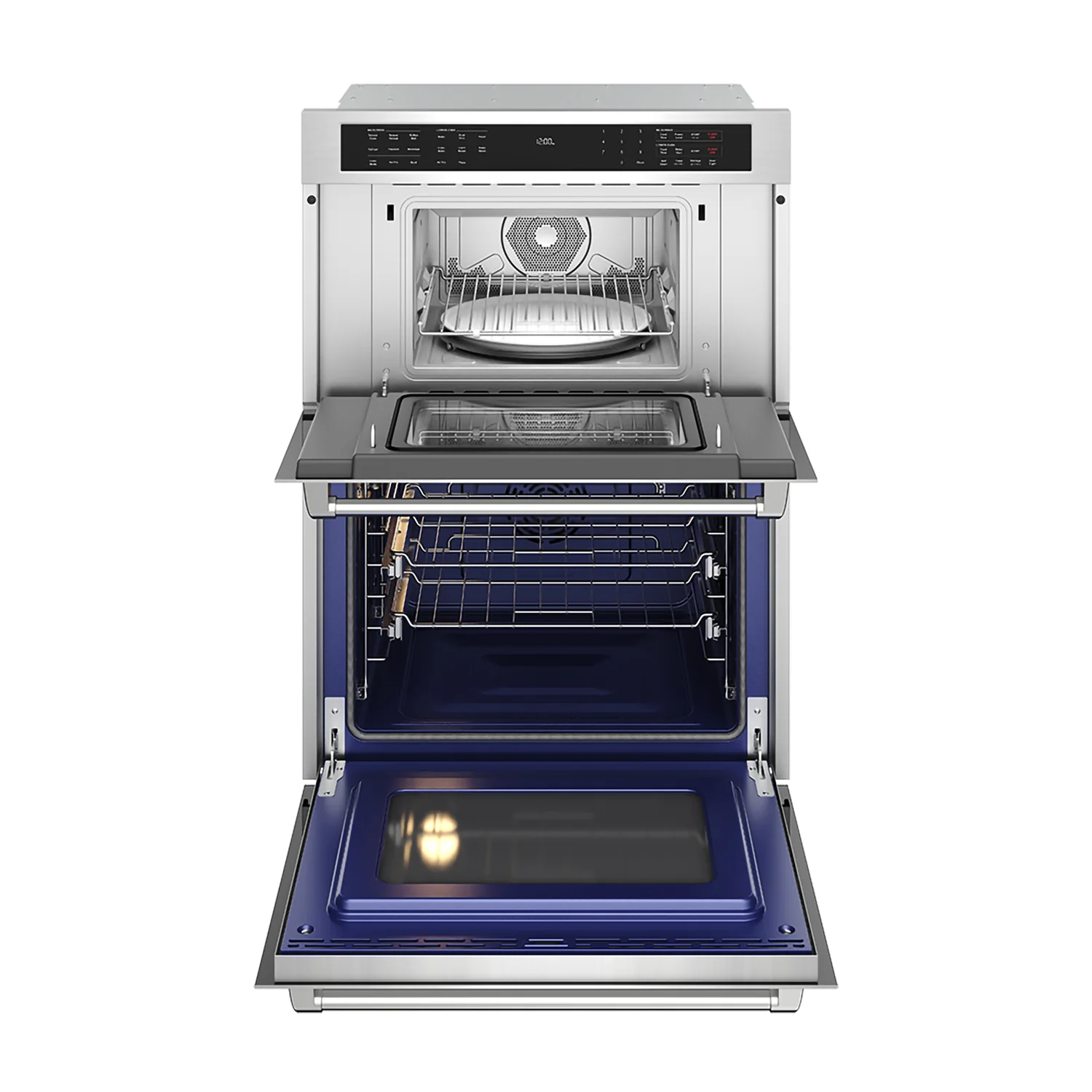Oven open facing front