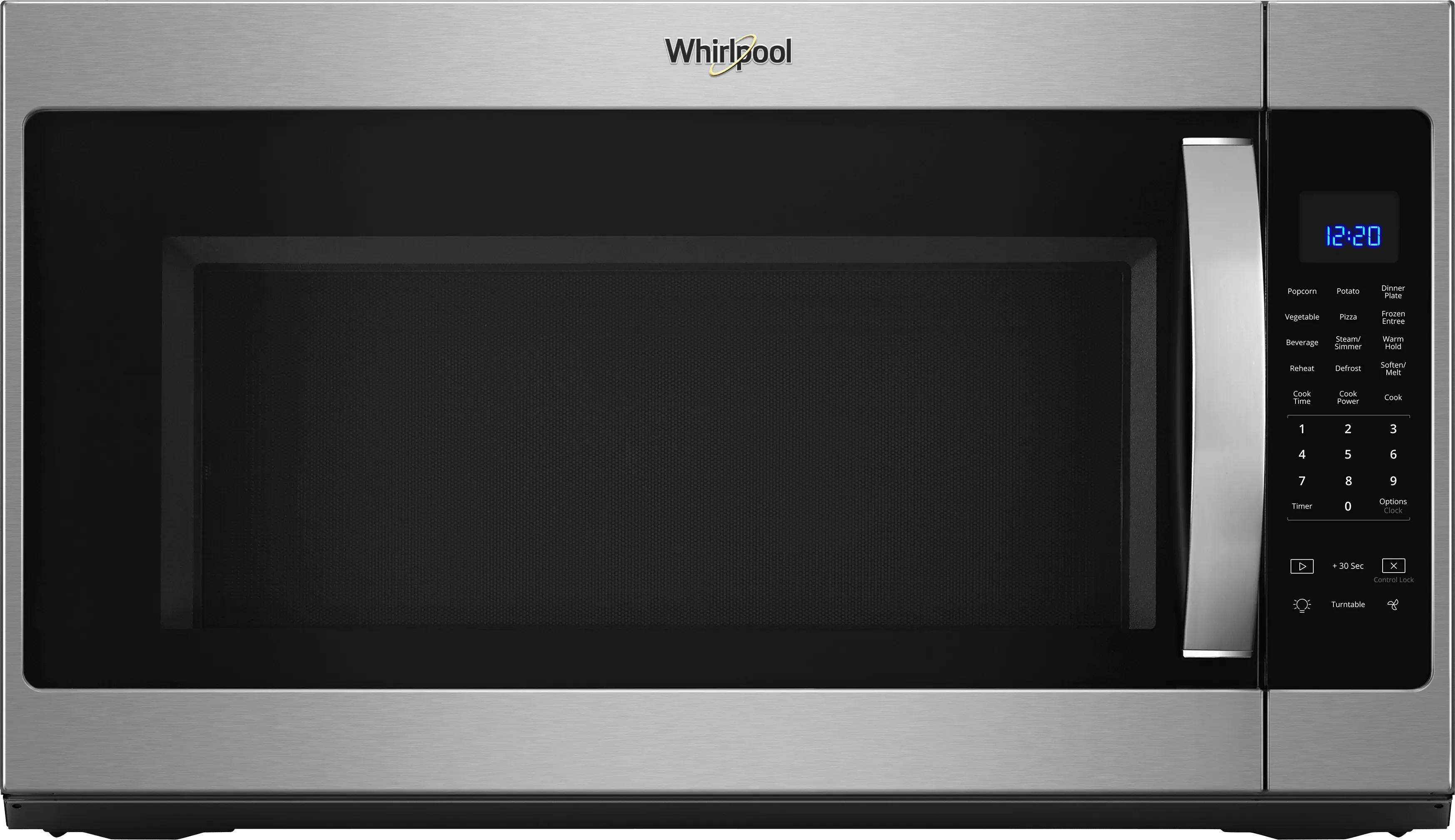 whirlpool microwaves thumbnail menu option