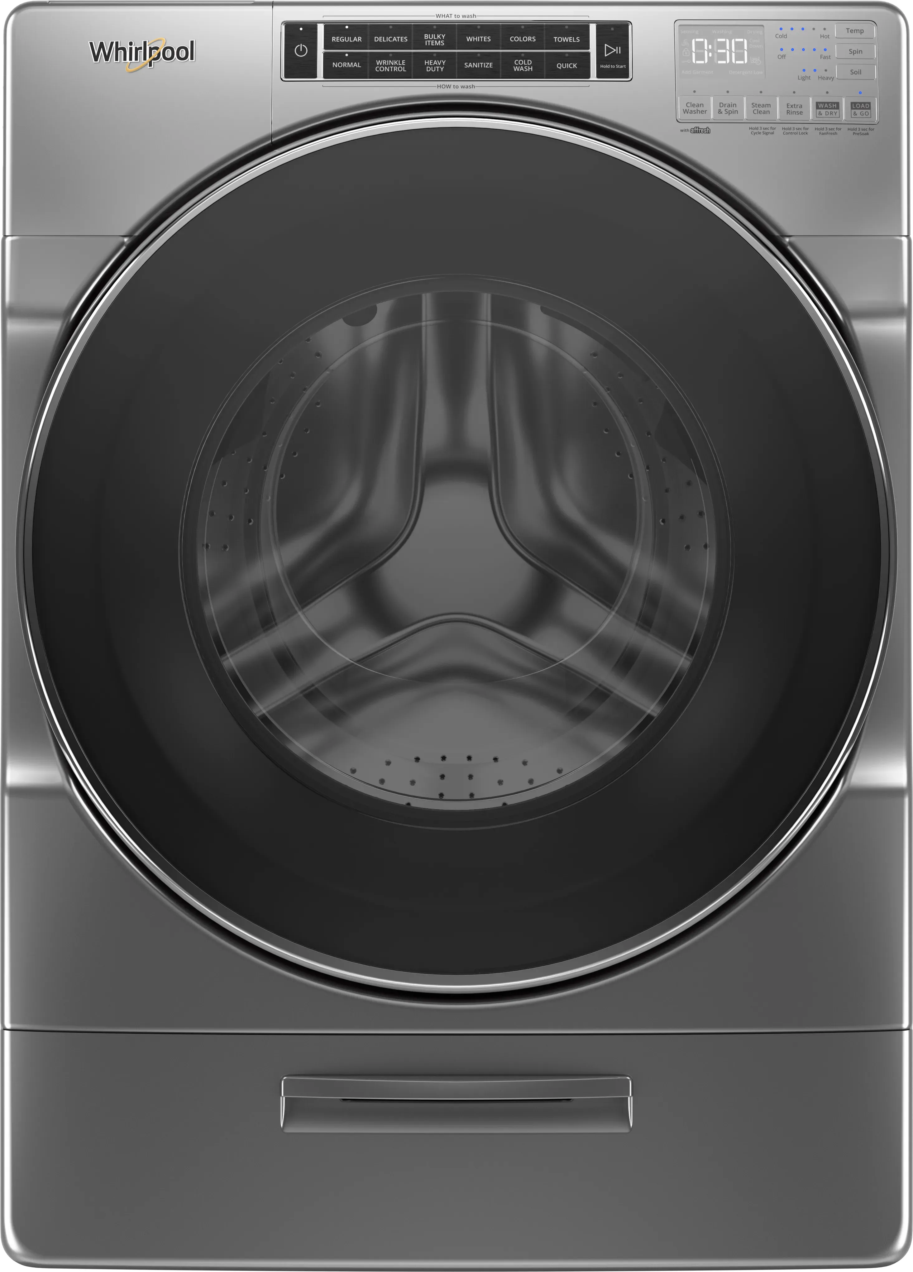 whirlpool washers thumbnail menu option