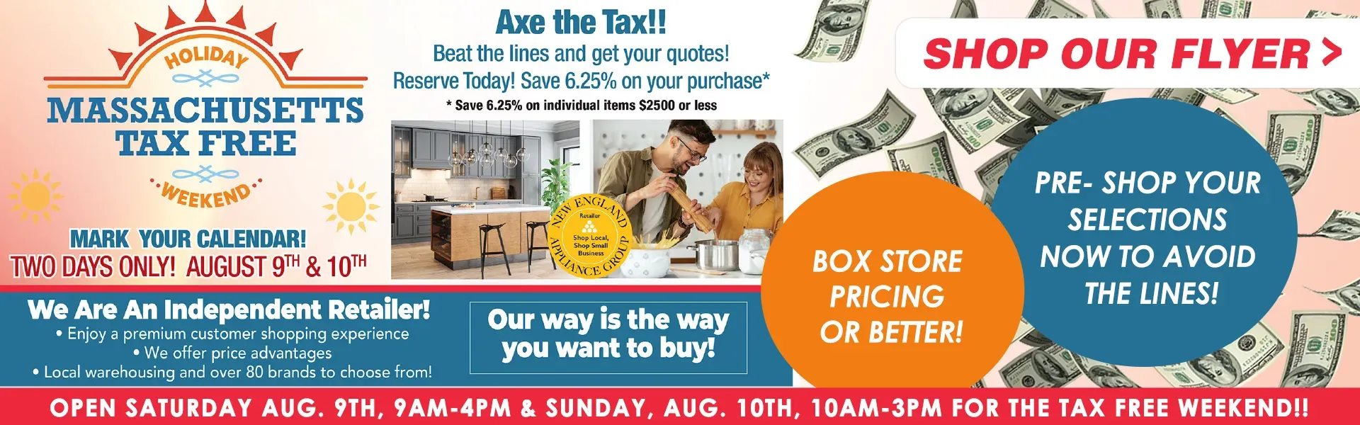 Tax Free Weekend at A&D Appliance Center!