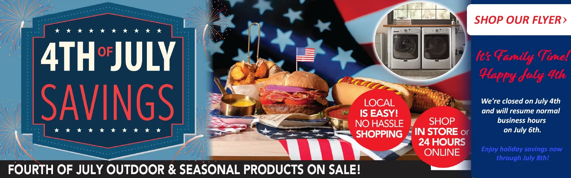 Closed for the July 4th Holiday Weekend