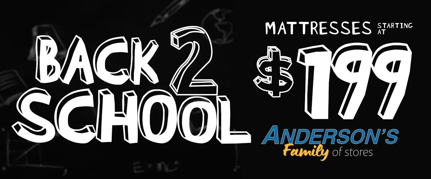 Anderson's Back 2 School Sale!
