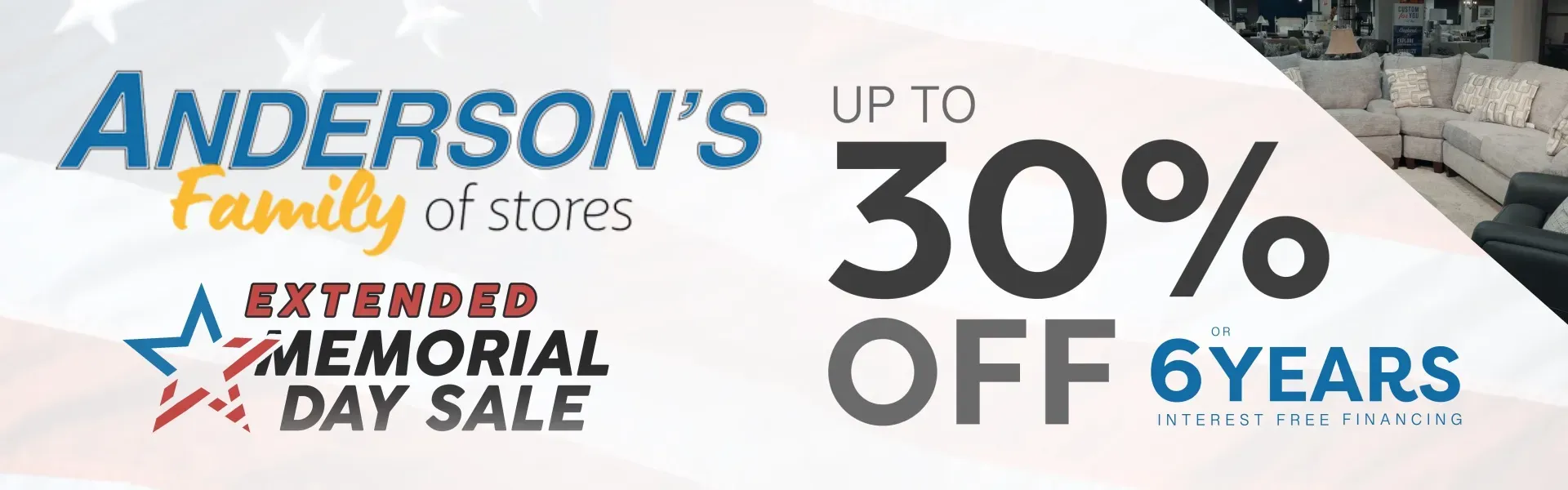 Anderson's Extended Memorial Day Sale