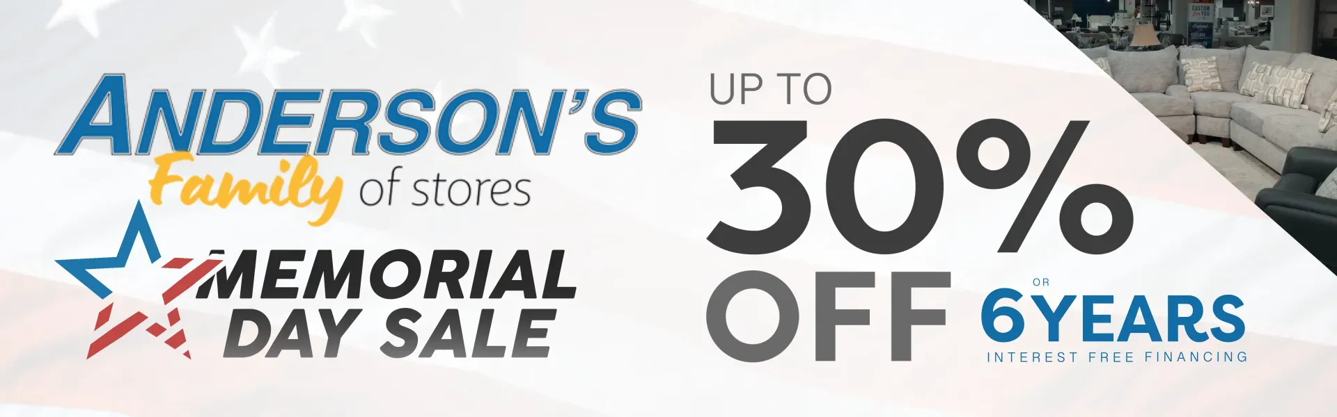 Anderson's Memorial Day Sale