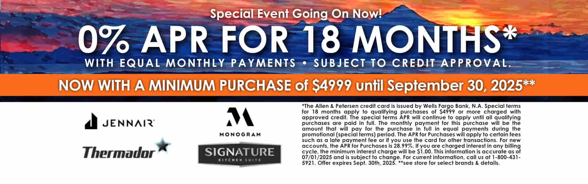 0% APR For 18 Months