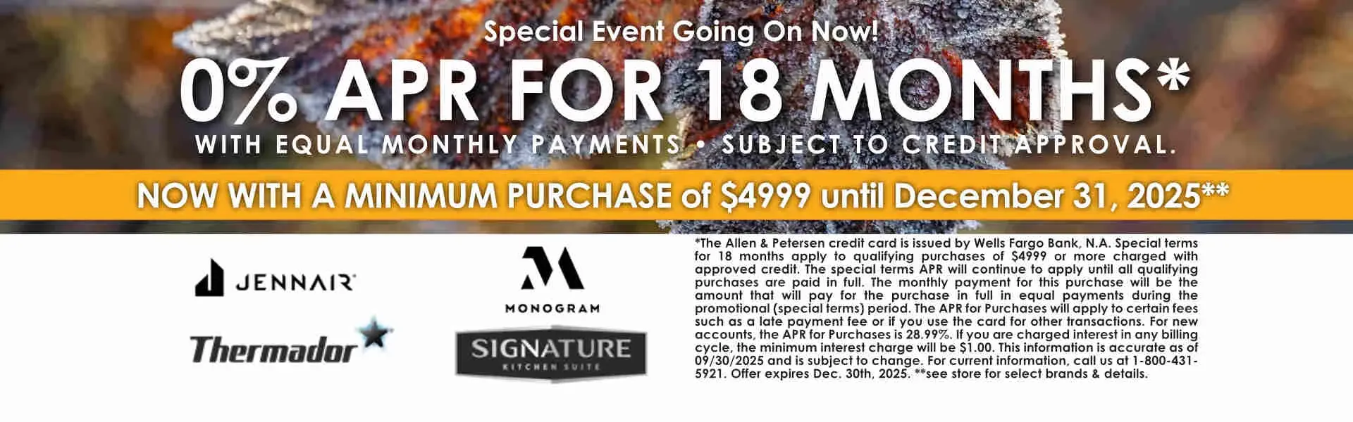 0% APR For 18 Months