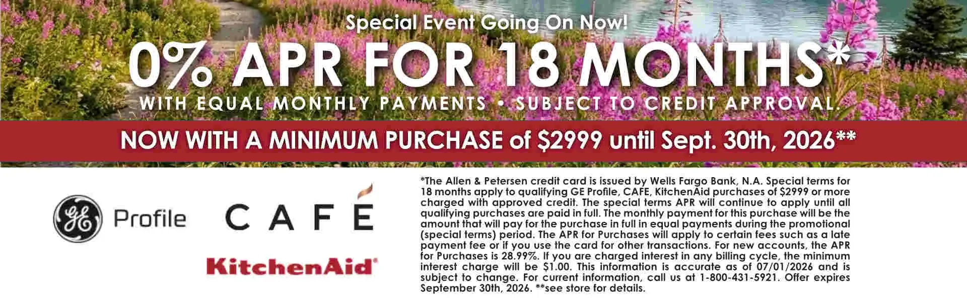 Ask about Special Financing
