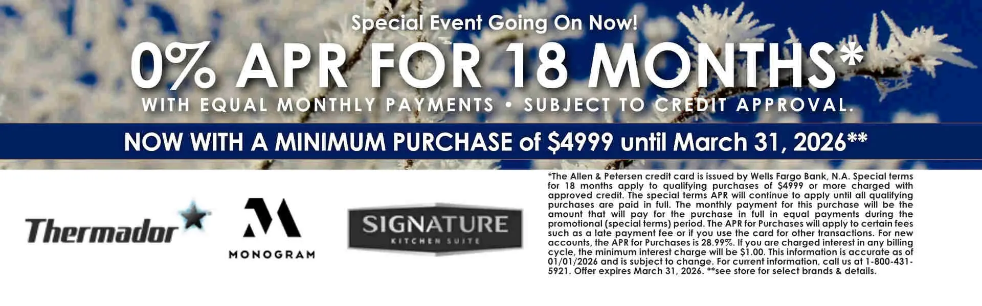 0% APR For 18 Months