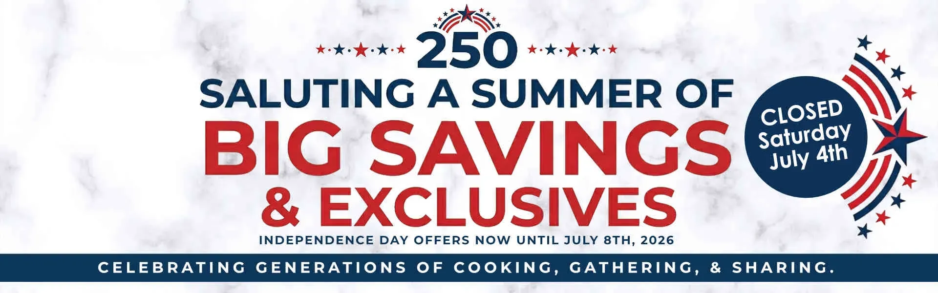 Big Summer Savings!