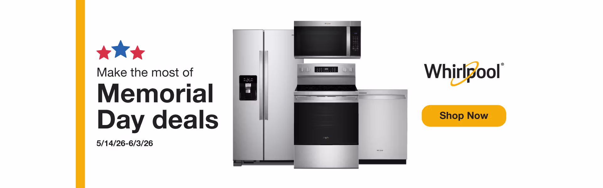 Whirlpool Memorial Day Dealsat Appliance Corner 