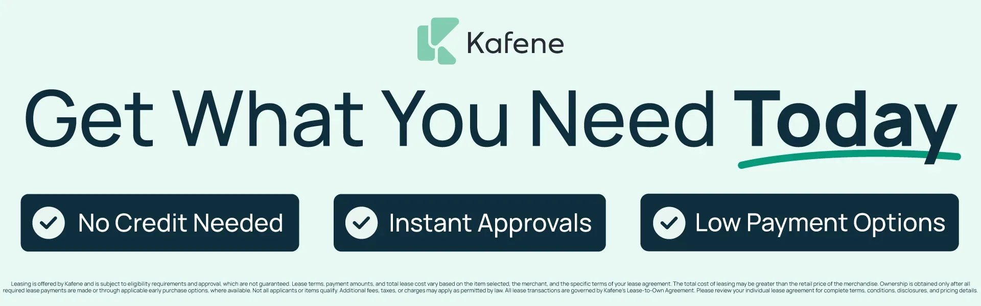 Kafene No Credit Needed Financing