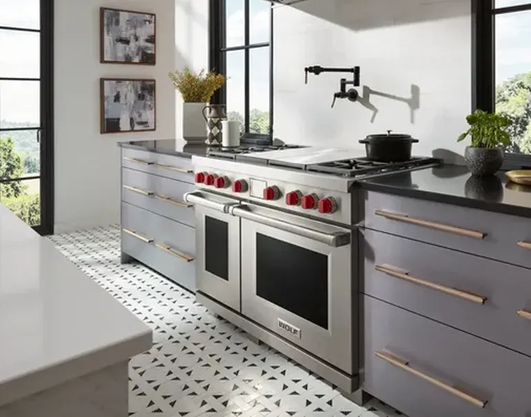 lifetyle photo of wolf range