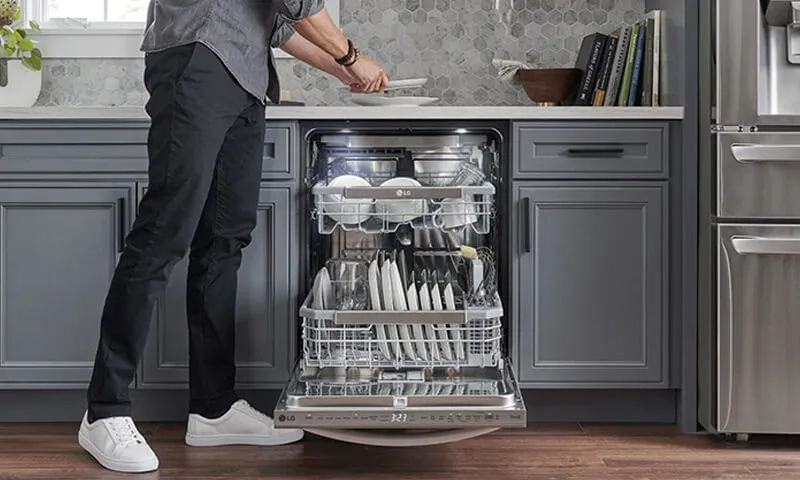 Built-in stainless steel dishwasher