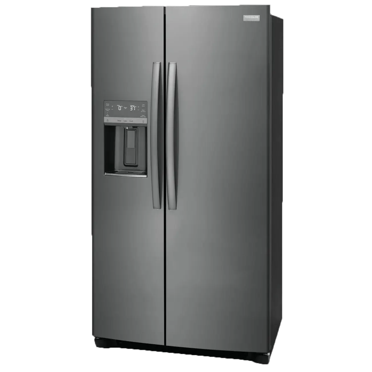 Refrigerators and freezers on display