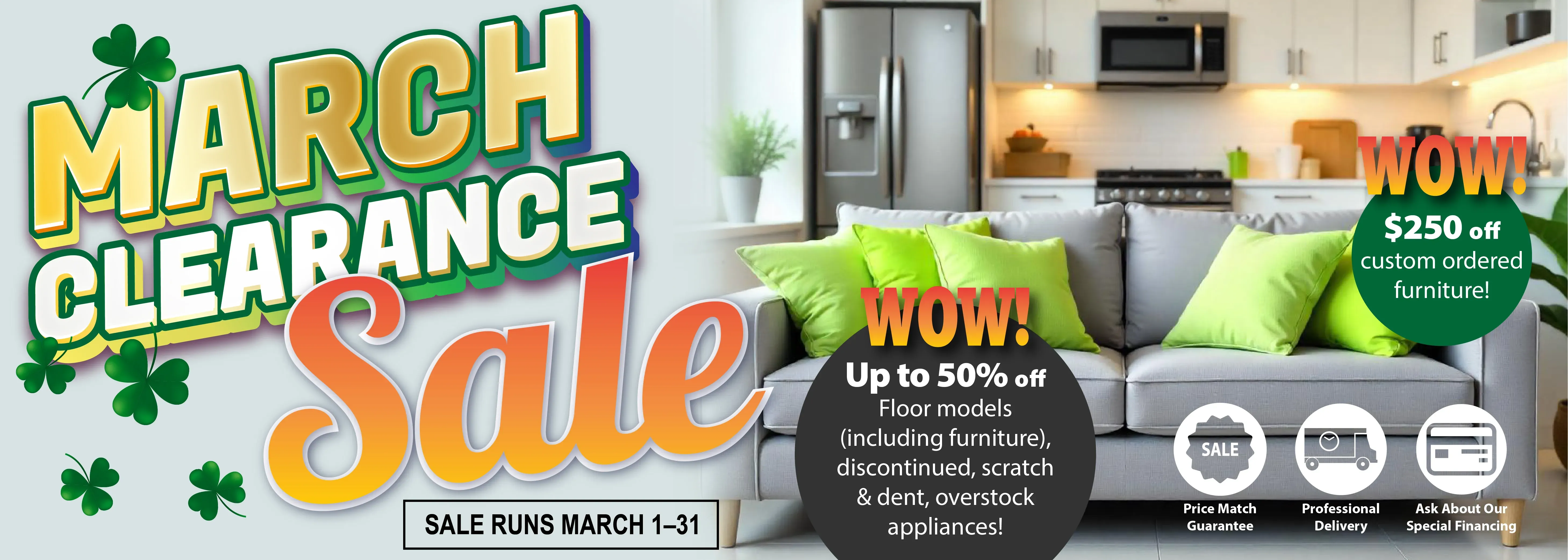 March Clearance Sale!