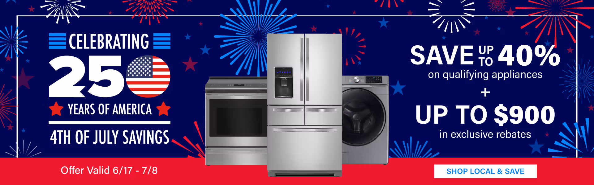 Frigidaire and LG 4th of July Sale