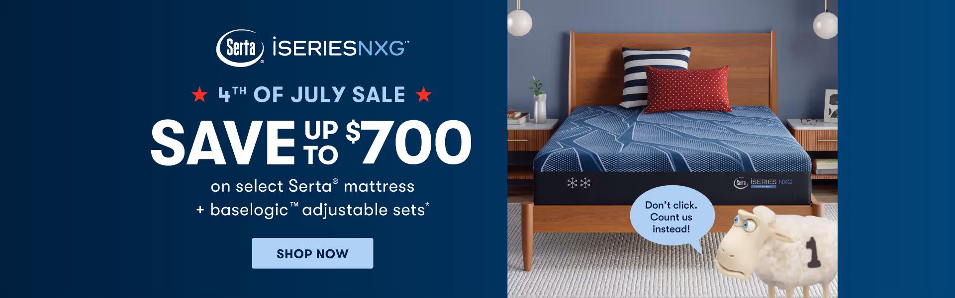 Shop Serta Perfect Sleeper 4th of July Sale