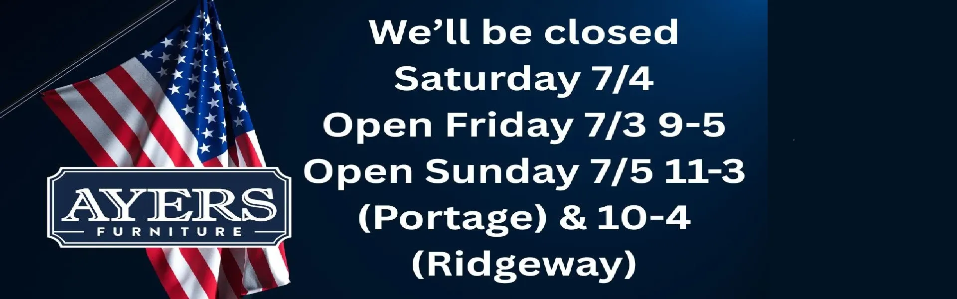 Closed 4th of July