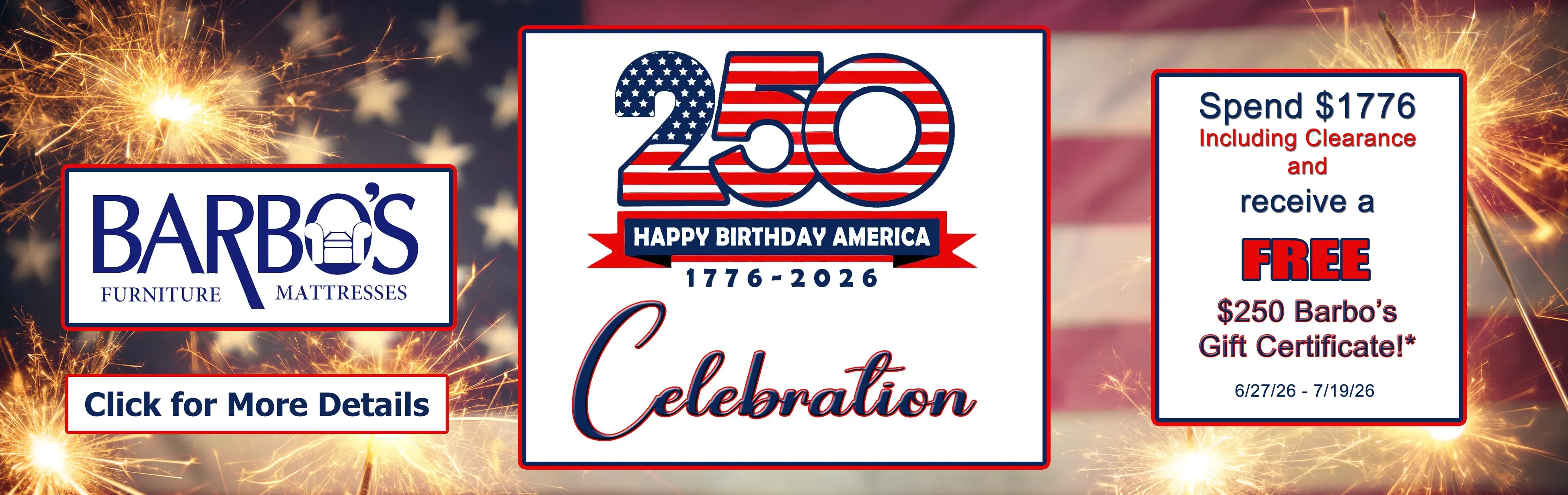 Fourth of July sale