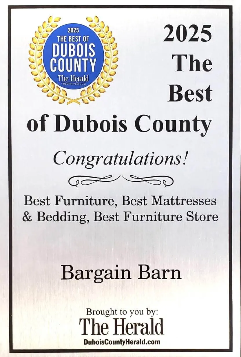 Best of Dubois County 2025 award for Bargain Barn