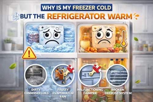 Freezer is cold but refrigerator is warm