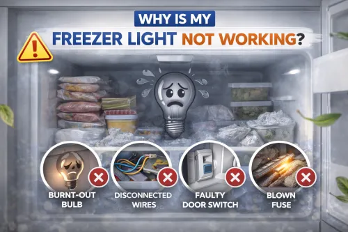 Freezer light not working