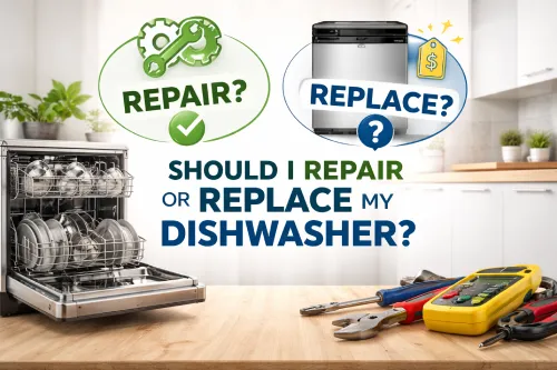 Dishwasher repair or replace decision guide