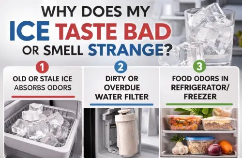 Why does my ice taste bad?