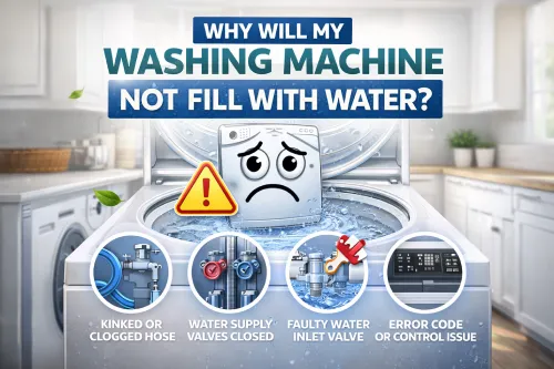 Why will my washing machine not fill with water?