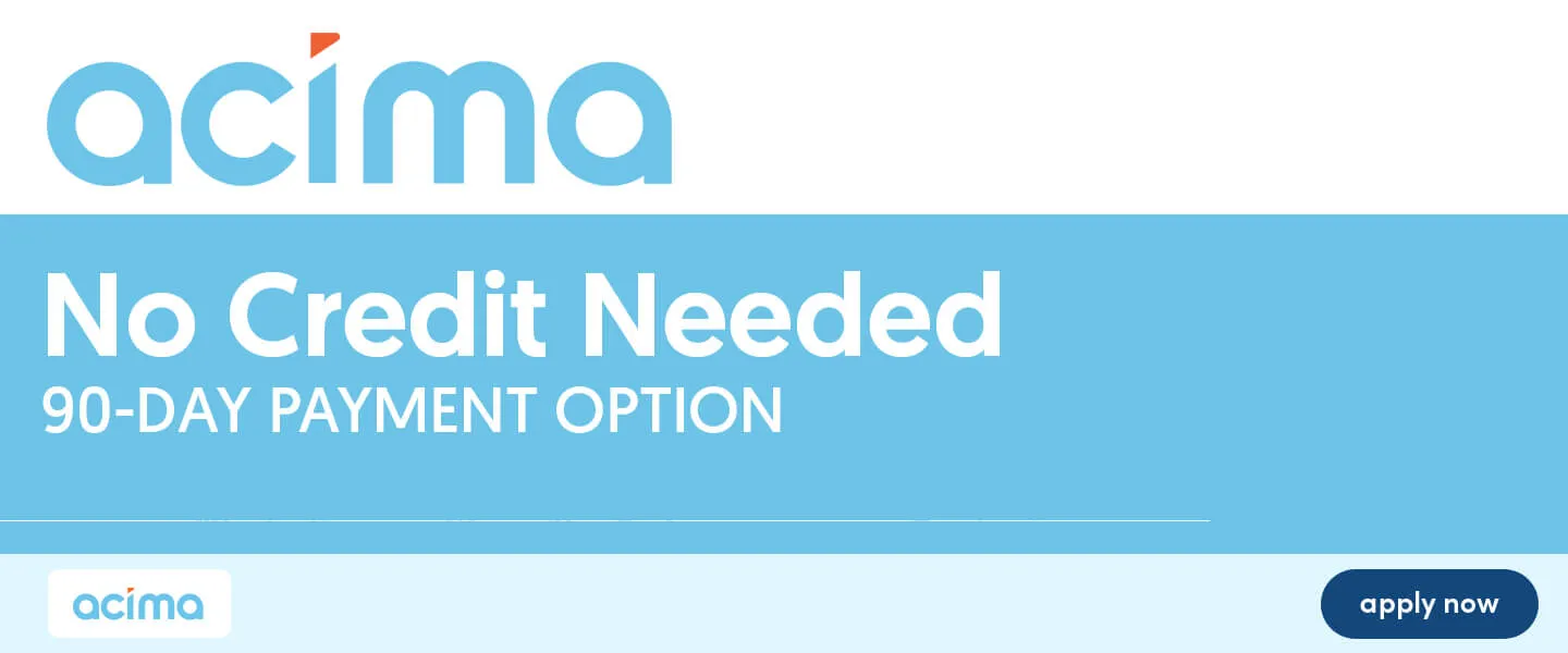 Acima - No Credit Needed Financing Promo Banner