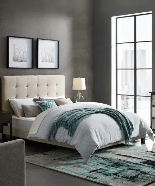 Comfortable bedroom furniture including beds and dressers