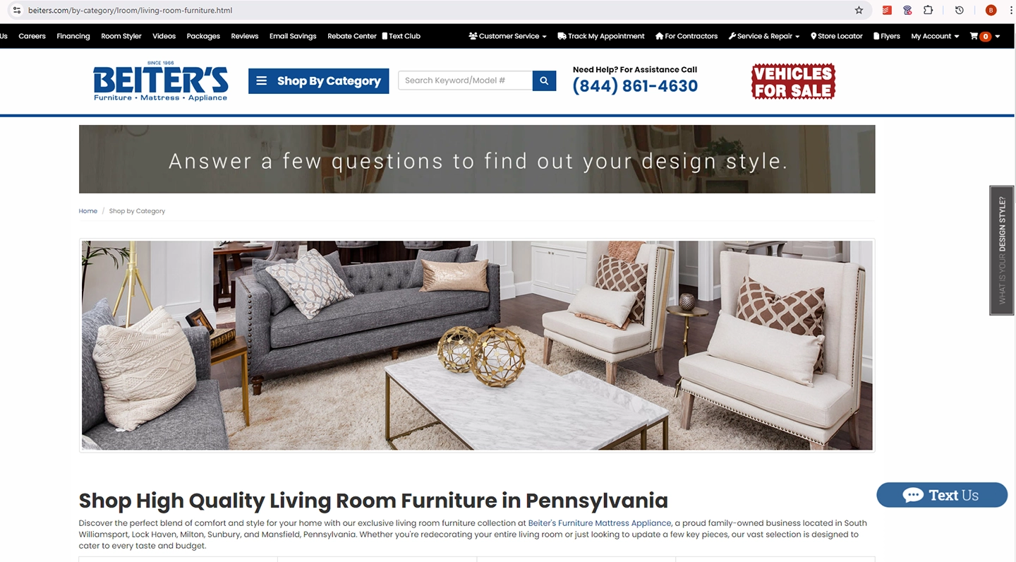 Online Furniture Shopping as a College Student