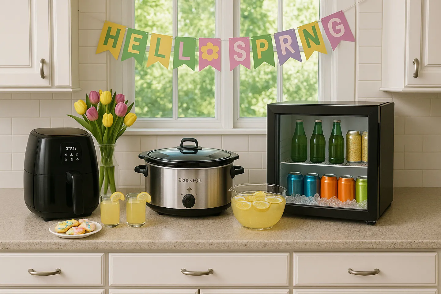 Spring set-up for parties at home in Pennsylvania